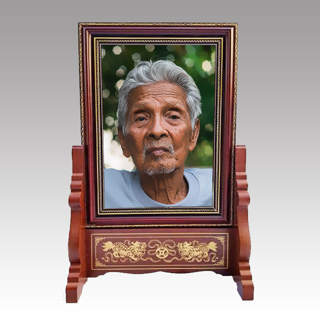 室內(nèi)瓷像紀(jì)念照,老人遺照相片